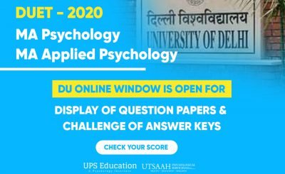 DU MA Psychology Answer Key released 2020