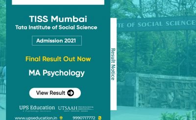 TISS Mumbai MA Psychology Entrance Final result out for 2021 session