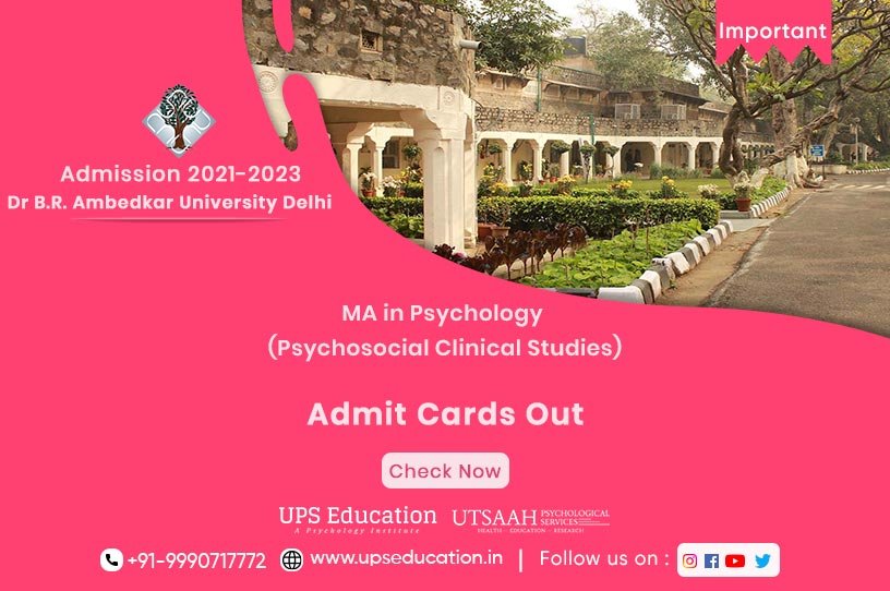 AUD MA Psychology 2021 Admit Card out —UPS Education