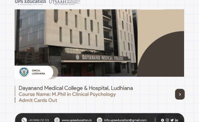 DMCH Ludhiana M.Phil Clinical Psychology Admit Cards Our Admission 2021—UPS Education