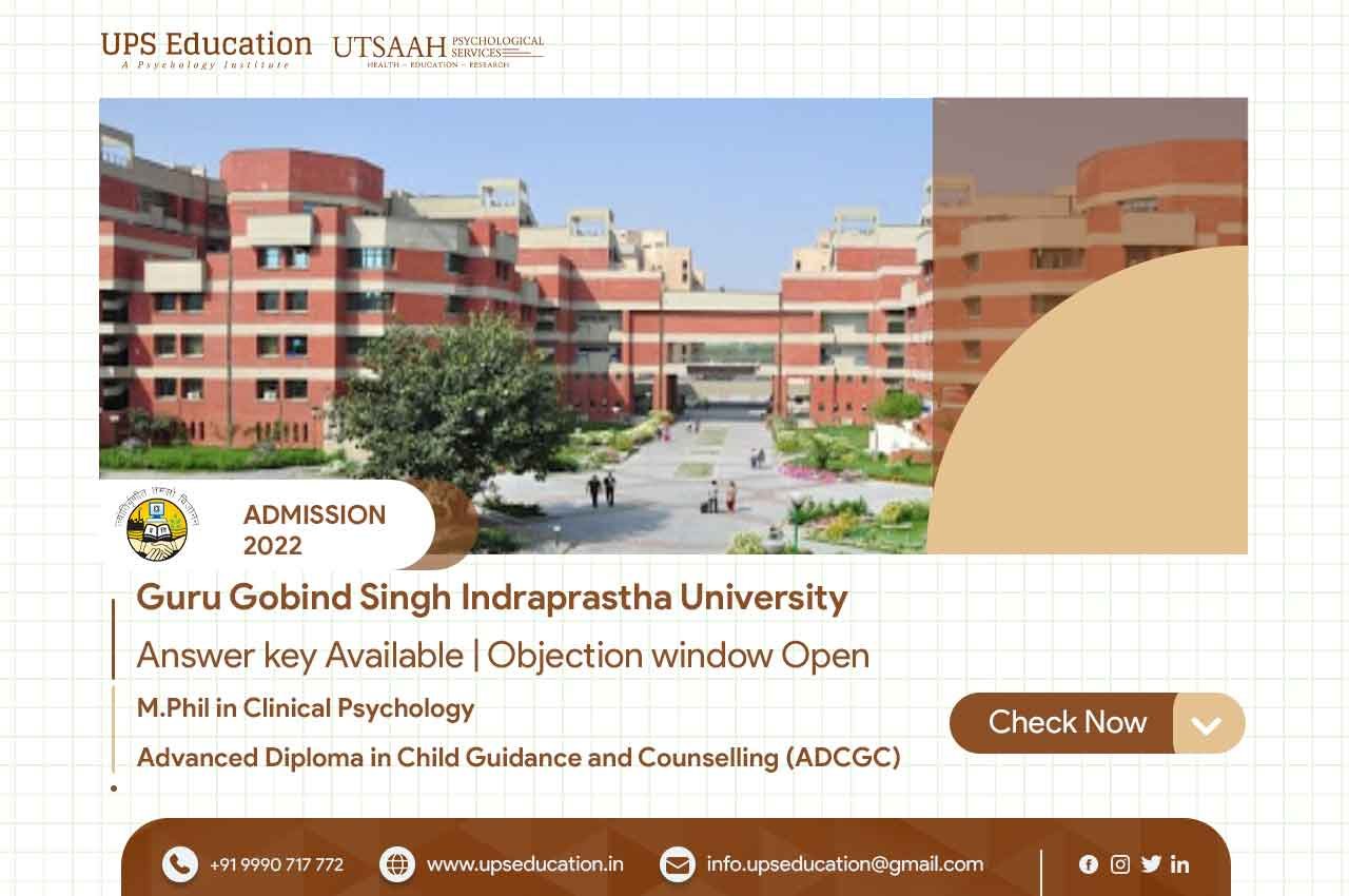Dr. RML Hospital (GGSIPU) M.Phil Clinical Psychology and NIPCCD Advanced Diploma in Child Guidance and Counselling (ADCGC) Answer key Available | Objection window Open —UPS Education