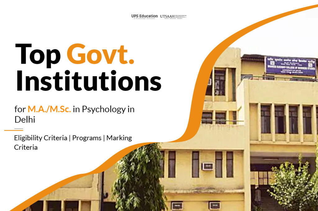 Top Govt Institutions for MA MSc Psychology in Delhi ePsychology