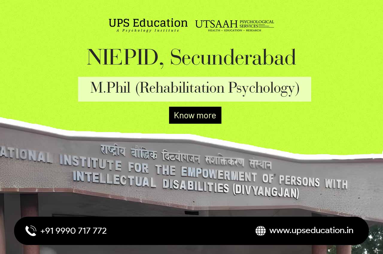 NIEPID Campus, Secunderabad – MPhil Rehabilitation Psychology 2025.