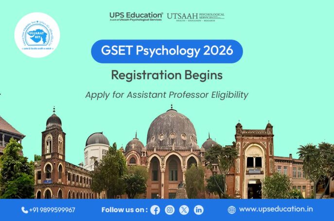 GSET Psychology 2026 registration begins for Assistant Professor eligibility in Gujarat.