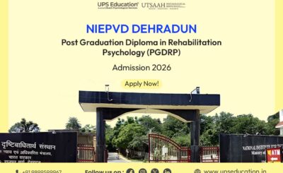 NIEPVD Dehradun PGDRP Admission 2026
