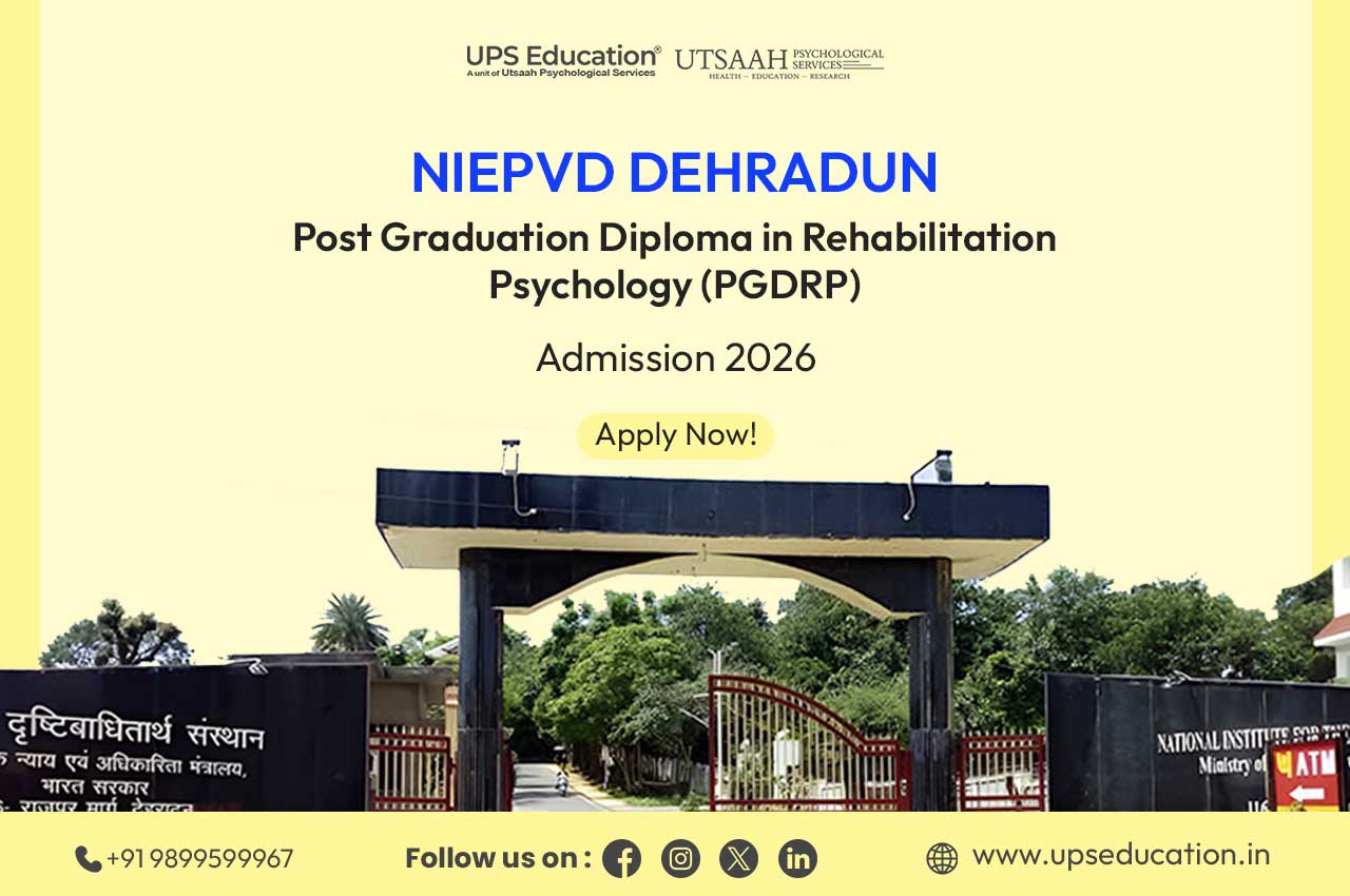 NIEPVD Dehradun PGDRP Admission 2026