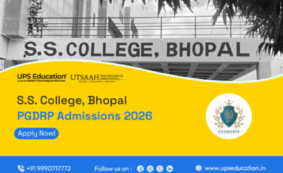 SS College Bhopal PGDRP Admissions 2026 for the Post Graduate Diploma in Rehabilitation Psychology programme