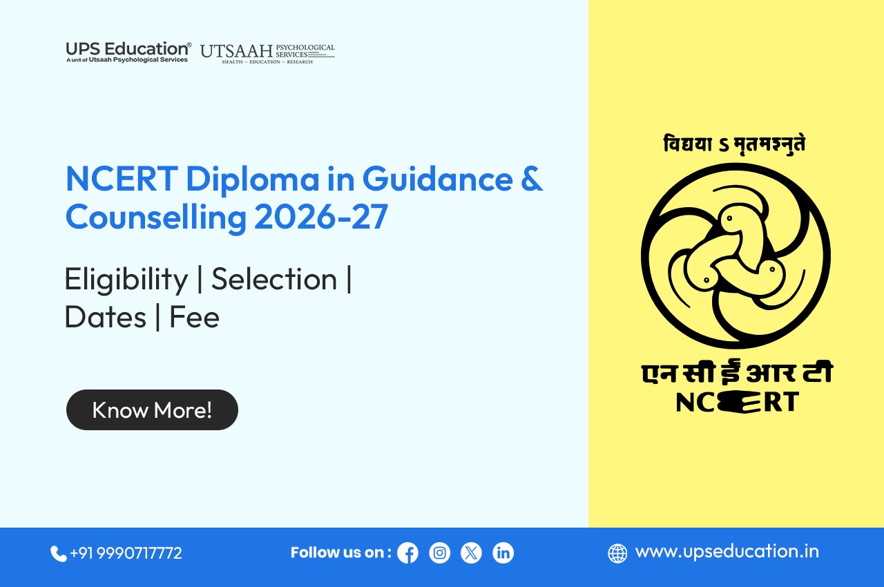 NCERT Diploma in Guidance and Counselling 2026–27 admission details